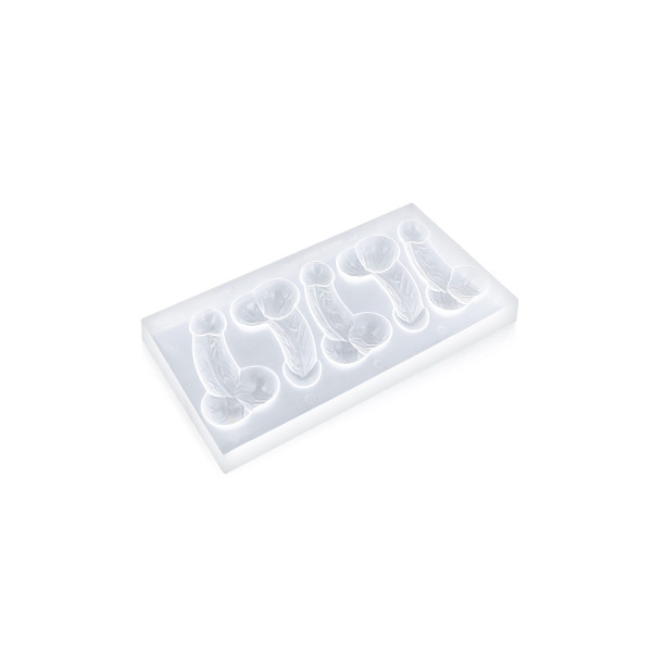 Bac à glaçons zizi 5 pénis de 7,5 cm - Ice Cube Tray Sexy Penis