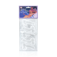 Vaschetta ghiaccio a pene, 5 forme 7,5 cm - Ice Cube Tray Sexy Penis