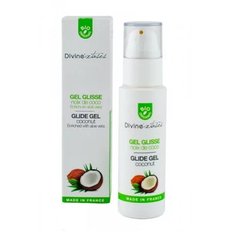 Gel Lubrificante 100% Bio al Cocco - 100 ml - Divinextases (19,90 €) | Poppers Express