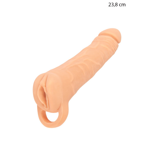 Penis Extension Sleeve and Masturbator 23.8 cm - 2in1 Large