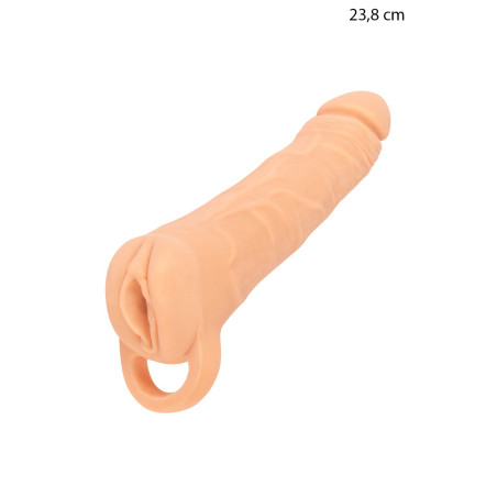 Penis Extension Sleeve and Masturbator 23.8 cm - 2in1 Large