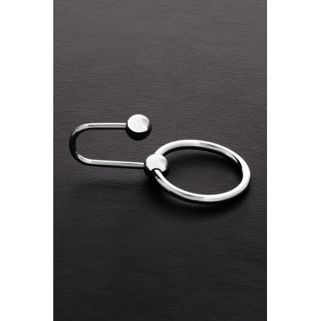 Bouchon d'urètre et anneau de gland acier Ø 30 mm - Sperm Stopper