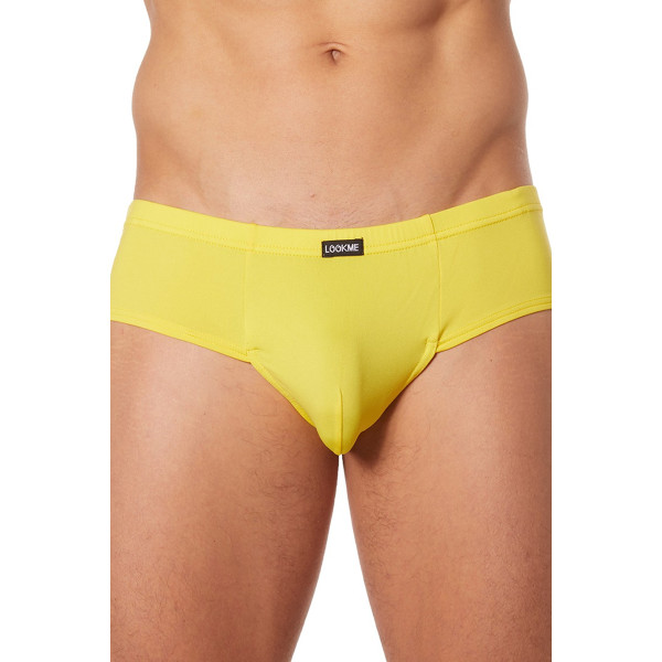 Gelber Herren-Slip im Mini-Shorts-Schnitt aus Lycra - Sunny