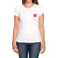 Tee-shirt femme blanc coupe cintrée - On dit merci qui