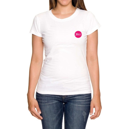 Women's White Fitted T-Shirt - On dit merci qui
