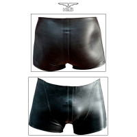 Zwarte latex short heren met anatomische snit - Rubber Shorts