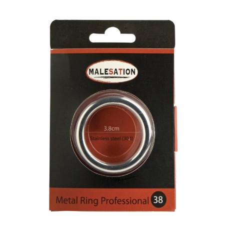 Cockring pesado em aço inoxidável Ø 3,8 cm - Metal Ring Professional
