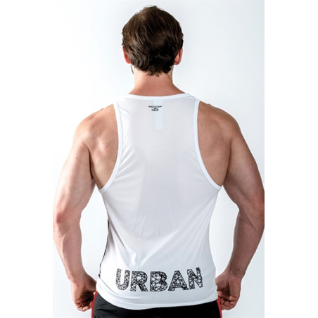 Men's White Tank Top with Male Couple Print - URBAN Couple