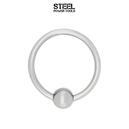 Eikelring roestvrij staal met kogel Ø 30 mm - Acorn Ring