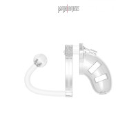 Transparenter Keuschheitskäfig 9 cm mit Analplug - ManCage 10