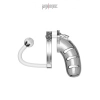 Gabbia di castità trasparente 11,5 cm con plug anale - ManCage 11
