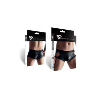 Shorty homme wetlook noir ouvert sur les côtés