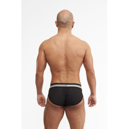 Slip push-up uomo nero con elastico logo - Urban Amsterdam