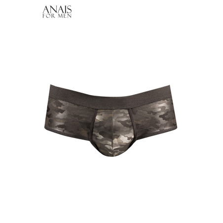 Men's Metallic Black Camouflage Jock Bikini - Elektro