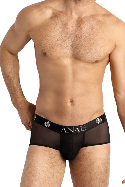 Shorty uomo in tulle nero trasparente - Eros