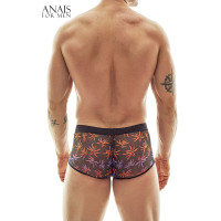 Boxer uomo in rete nera con palme multicolore - Chill