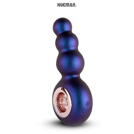 Rechargeable Vibrating Butt Plug, 3 Balls, 10 Modes - Outer Space