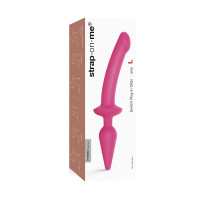 Dildo Plug 2 in 1 Fucsia, XXL - Switch Plug-In Semi-Realistic
