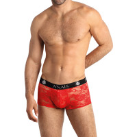 Boxer homme en dentelle rouge à roses - Brave