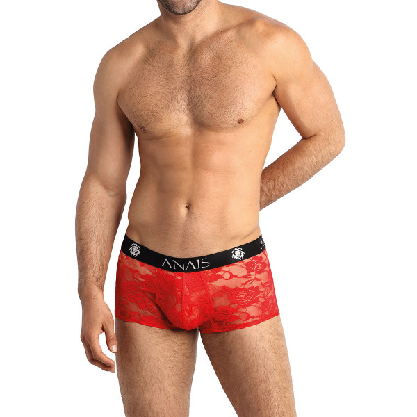 Bóxer de hombre de encaje rojo con rosas - Brave