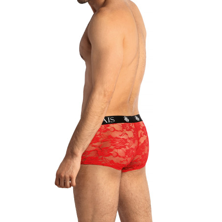 Boxer heren van rood kant met rozen - Brave