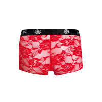 Boxer uomo in pizzo rosso con rose - Brave