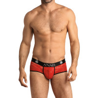 Shorty homem em renda vermelha com debrum preto - Brave