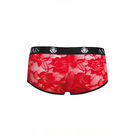 Men's Red Lace Trunks with Black Trim - Brave