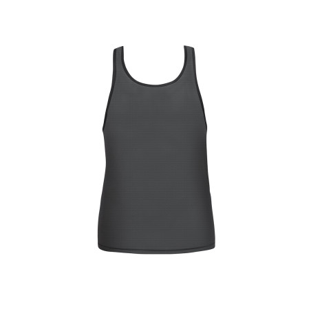 Tanktop transparenter schwarzer Tüll Racerback für Herren - Eros