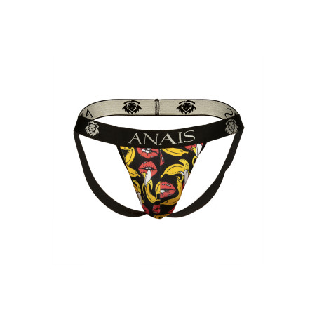 Jockstrap estampado de plátanos y labios para hombre - Banana