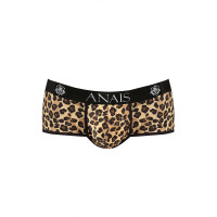 Leopard Print Shorty Trunks for Men - Mercury