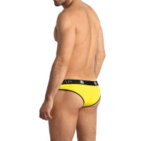 Slip giallo vivo effetto waffle uomo - Tokio