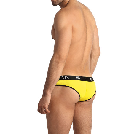 Slip jaune vif effet gaufré homme - Tokio