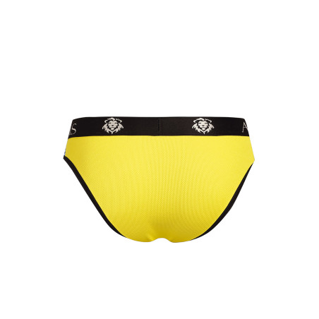 Slip giallo vivo effetto waffle uomo - Tokio