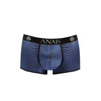 Boxer blu a righe semitrasparente uomo - Naval