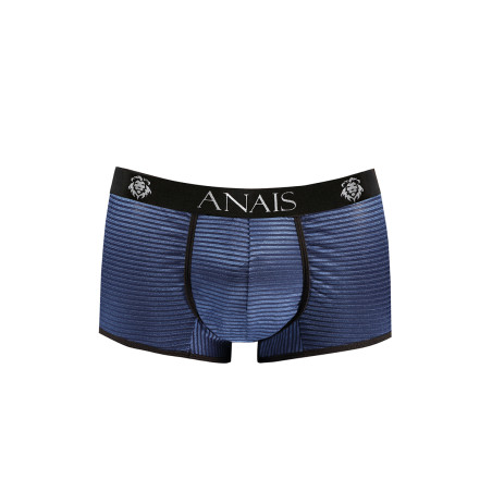 Bóxer azul de rayas semitransparente hombre - Naval