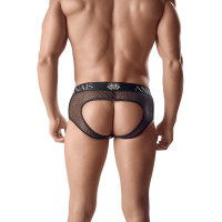 Jock bikini retro aperto wetlook e rete nero uomo - Ares