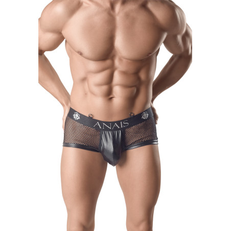 Jock bikini open rug wetlook en net zwart heren - Ares