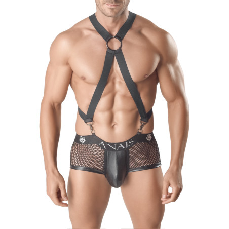 Arnés elástico cruzado en X negro hombre - Axel 3