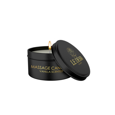 Vela de massagem erótica baunilha cera de soja e coco 100 g