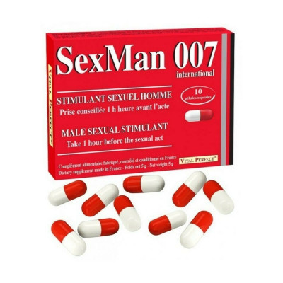 Potente afrodisíaco SexMan 007 (10 cápsulas)