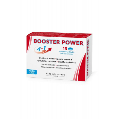Booster Power 4 in 1: Erektion, Ejakulation, Kontrolle, Libido (15 Tabletten)