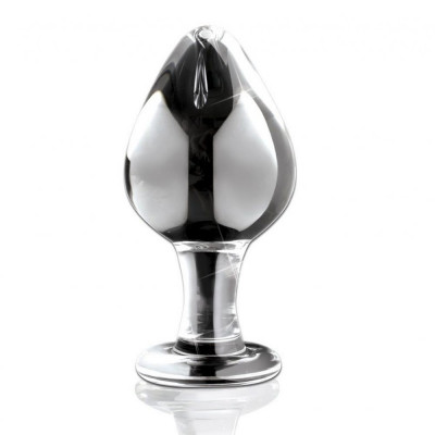 Onbreekbare glazen anaalplug - Icicles n°25