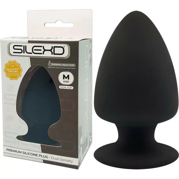 Plug anale termoreattivo a doppia densità Medio - L 11 cm Ø 6,3 cm - SilexD (19,59&nbsp;€) | Poppers Express