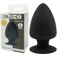 Thermo-reactieve dubbele densiteit grote buttplug - L 13cm Ø 7,2cm
