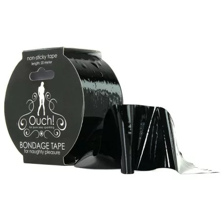 Ruban de bondage 20 mètres - noir - Ouch! (9,72 €) | Poppers Express