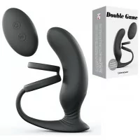 Estimulador de prostata + Cockring - Doble juego