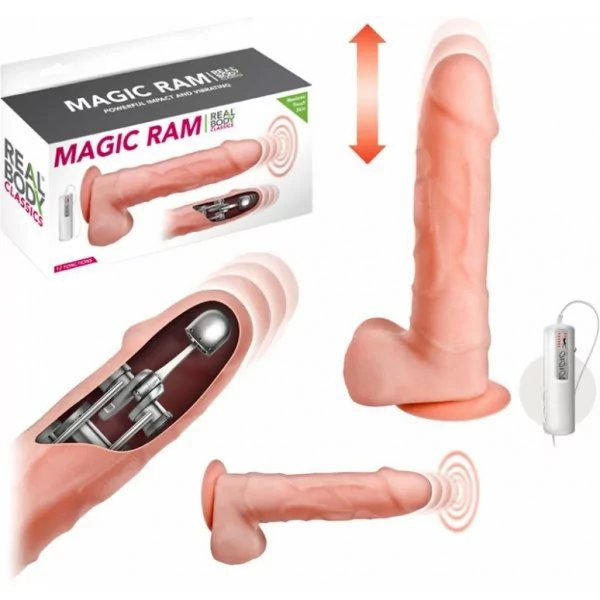 Heen en weer dildo 21 cm - Magic Ram - Real Body (€&nbsp;75,37) | Poppers Express