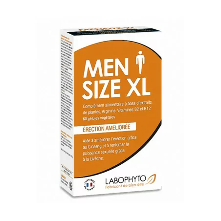 MenSize XL - Erectie & Testosteron - 60 capsules - Labophyto (€&nbsp;28,76) | Poppers Express
