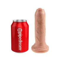 Consolador 17,5 cm con prepucio deslizante - King Cock - Pipedream (34,71 €) | Poppers Express